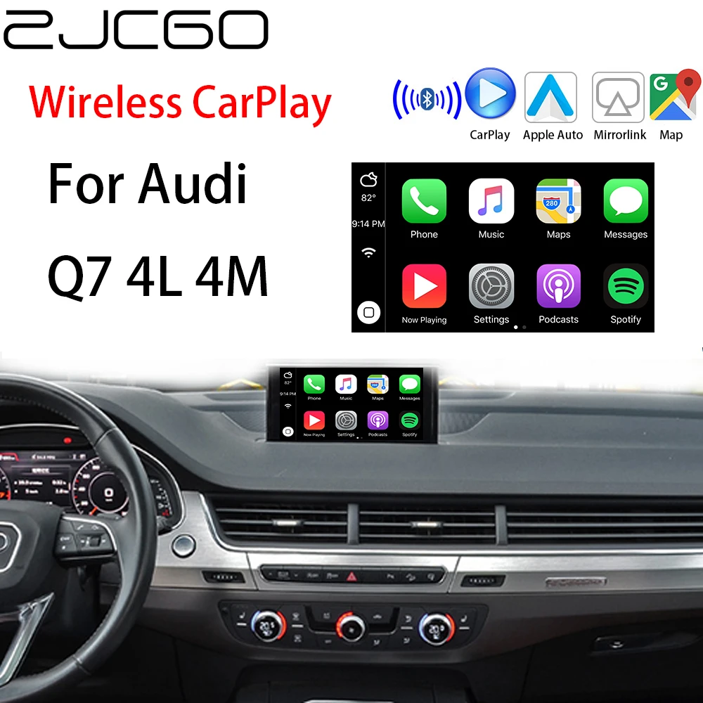 ZJCGO Wireless Apple CarPlay Android Auto interface adapter BOX For Audi Q7 4L 4M MMI 2G 3G MIB System
ZJCGO Wireless Apple CarPlay Android Auto interface adapter BOX For Audi Q7 4L 4M MMI 2G 3G MIB System