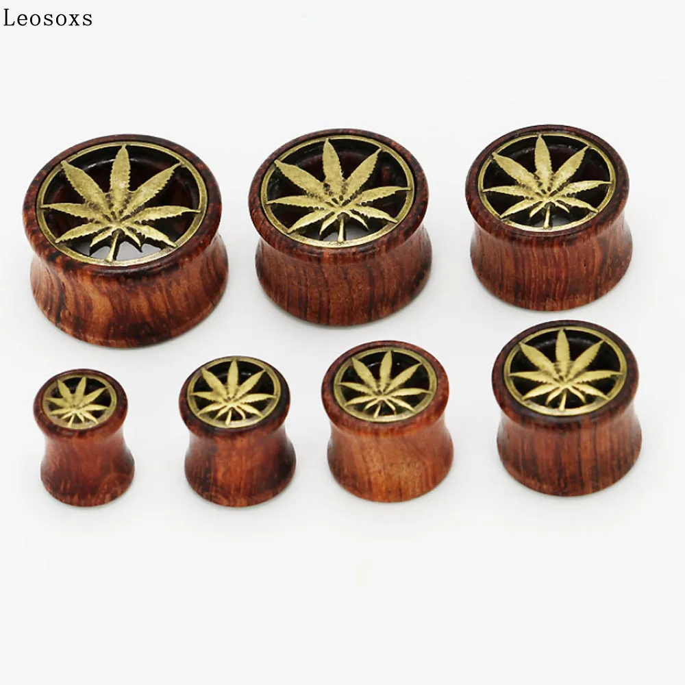 Leosoxs 2 piece Hot Selling Hollow Wood Ear Pin Ear Spreader Profile Rod Hemp Leaf Double-sided Horn Piercing Jewelry
Leosoxs 2 piece Hot Selling Hollow Wood Ear Pin Ear Spreader Profile Rod Hemp Leaf Double-sided Horn Piercing Jewelry