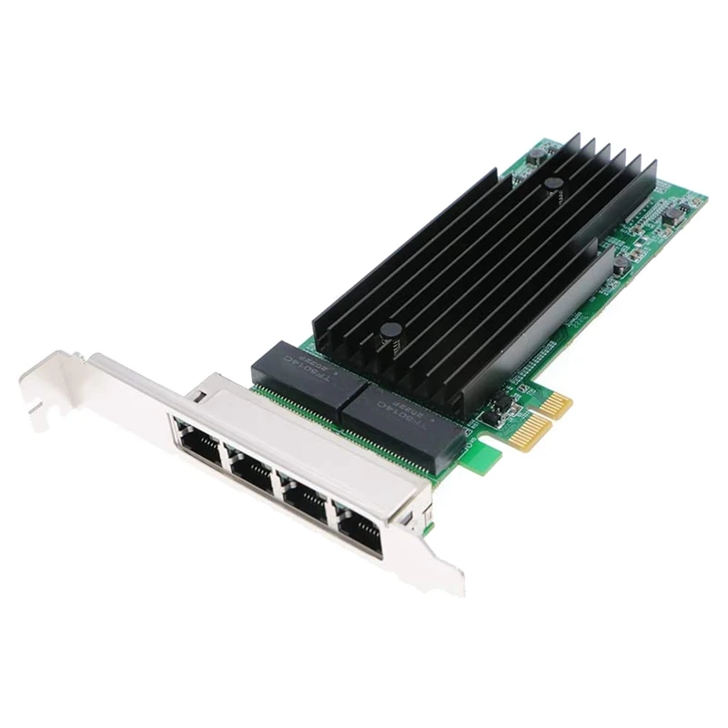 Gigabit Ethernet PCI-E Network Card,Quad RJ45 Copper Ports, 10/100/1000Mbps PCI Express Server Converged Network Adapter 
Gigabit Ethernet PCI-E Network Card,Quad RJ45 Copper Ports, 10/100/1000Mbps PCI Express Server Converged Network Adapter