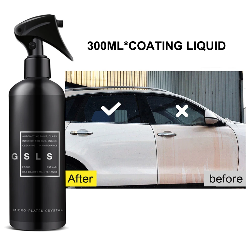 300ML Full Car Nano Coating Liquid Coating Spray Hydrophobic Spray Wax Water Removal And Decontamination Anti-scratch Cleaner
300ML Full Car Nano Coating Liquid Coating Spray Hydrophobic Spray Wax Water Removal And Decontamination Anti-scratch Cleaner