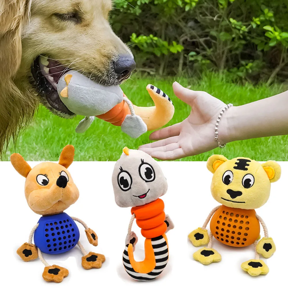 Dog Interactive Plush Toys Pet Durable Chew Toy Funny Animal Modeling Squeak Toys For Large Dogs Puppy Game Training Supplies
Dog Interactive Plush Toys Pet Durable Chew Toy Funny Animal Modeling Squeak Toys For Large Dogs Puppy Game Training Supplies