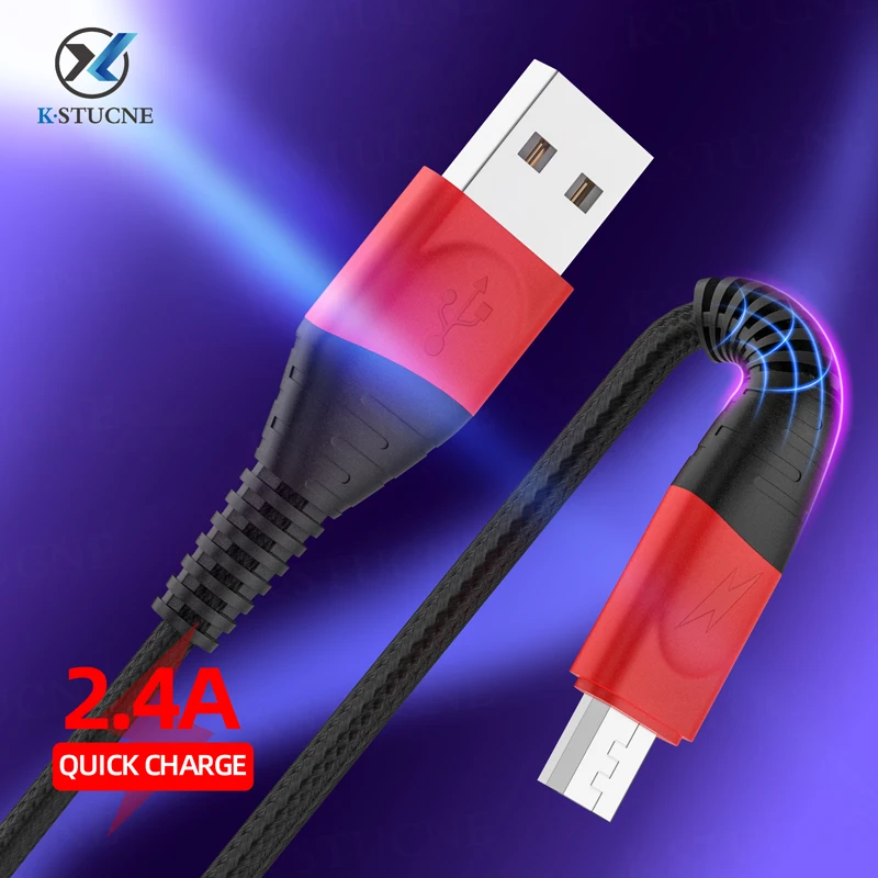 Кабель Micro usb 2 4 А 3 м 1 нейлоновый плетеный кабель для синхронизации данных и