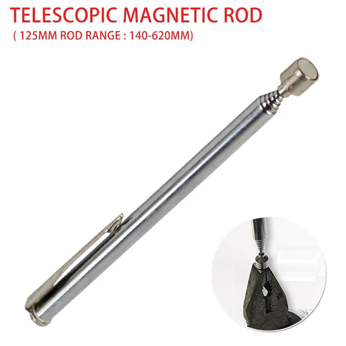 Extendable Long Reach Pen Adjustable Telescopic Magnetic Pickup Tool for Picking Up Nut/Bolt/Screws Magnetic Suction Rod
Extendable Long Reach Pen Adjustable Telescopic Magnetic Pickup Tool for Picking Up Nut/Bolt/Screws Magnetic Suction Rod