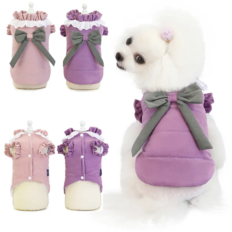 Autumn Winter Pet Clothes Dog Costumes Vest with Lace Collar Solid Clothing for Small Medium Dog Corgi Pomeranian Teddy Yorkie
Autumn Winter Pet Clothes Dog Costumes Vest with Lace Collar Solid Clothing for Small Medium Dog Corgi Pomeranian Teddy Yorkie
