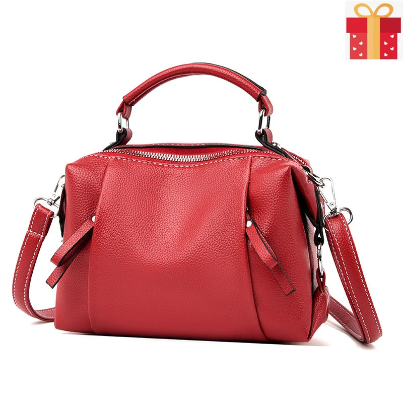Fashion Solid Trend Boston Bag Big For Women Space Soft Casual Vintage Leather Red Top Handle Handbags Tote Shoulder Hand Travel
Fashion Solid Trend Boston Bag Big For Women Space Soft Casual Vintage Leather Red Top Handle Handbags Tote Shoulder Hand Travel