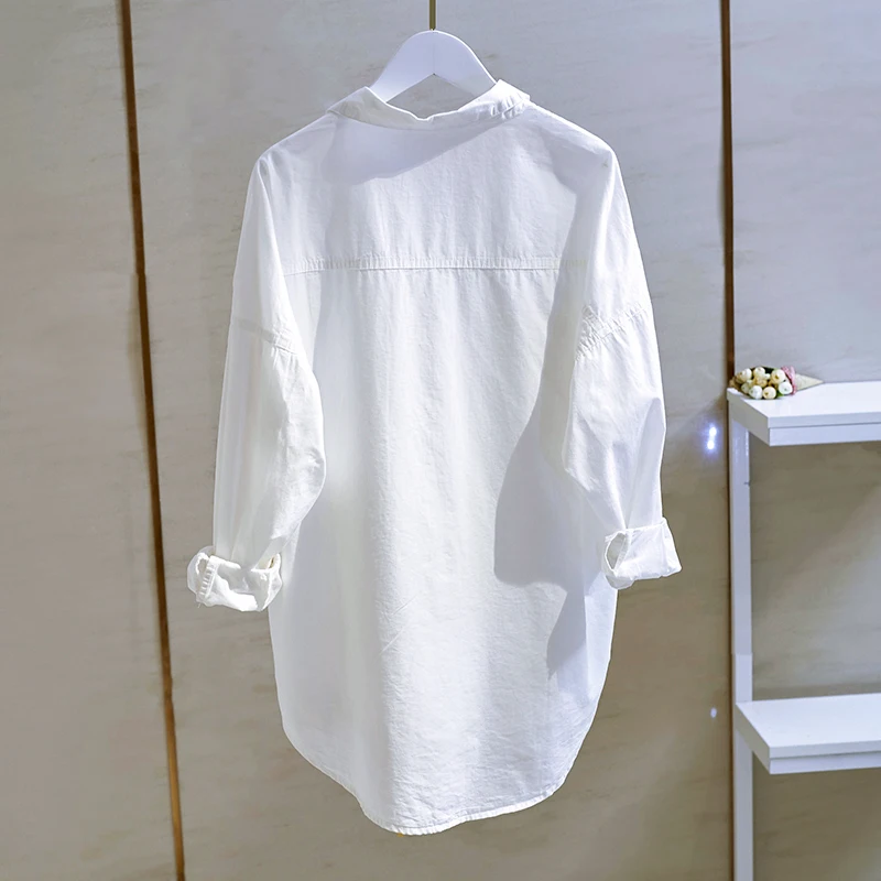 Oversize Shirts Womens 2021 Korean Fashionable Double Pocket Long Sleeve Cotton White Tops Female Boy Friend Style Trend Blouse
Oversize Shirts Womens 2021 Korean Fashionable Double Pocket Long Sleeve Cotton White Tops Female Boy Friend Style Trend Blouse
