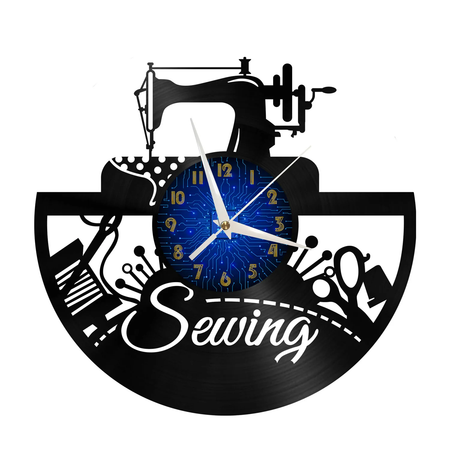 Sewing Modern Design Wall Home Decor Creativity 12 Inch Vinyl Records Wall Clock LED Wall Decoration Clocks
Sewing Modern Design Wall Home Decor Creativity 12 Inch Vinyl Records Wall Clock LED Wall Decoration Clocks
