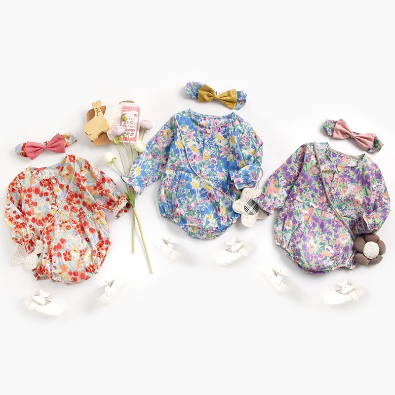 Newborn Baby Girls Floral Long Sleeve Clothes Rompers + Hair Band Spring Autumn Baby Toddler Girls Jumpsuits 0-3Yrs
Newborn Baby Girls Floral Long Sleeve Clothes Rompers + Hair Band Spring Autumn Baby Toddler Girls Jumpsuits 0-3Yrs