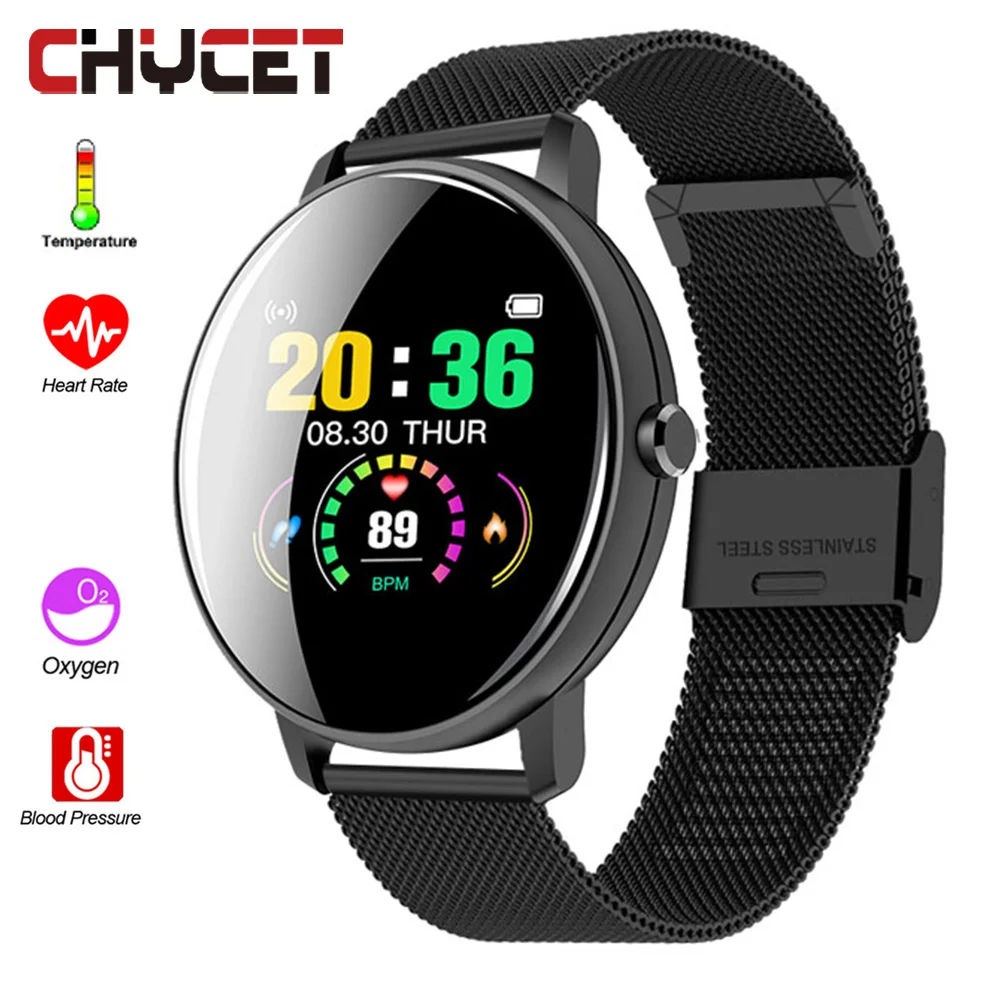 CHYCET Smart Watch Men For Sport Full Touch Screen Smartwatch Women Blood Pressure Fashion Fitness Tracker Watch For Android IOS
CHYCET Smart Watch Men For Sport Full Touch Screen Smartwatch Women Blood Pressure Fashion Fitness Tracker Watch For Android IOS