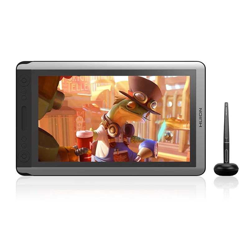 HUION KAMVAS 16 Ручка планшетный монитор 15 6 дюймовая цифровая Графика чертежный Дисплей 8192 уровней для Win и