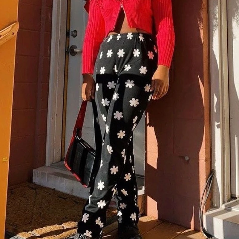 HEYounGIRL Floral Vintage Push Up Pencil Pants Women Summer Elastic High Waist Black Trousers Fashion Casual Sweatpants Y2K 90s
HEYounGIRL Floral Vintage Push Up Pencil Pants Women Summer Elastic High Waist Black Trousers Fashion Casual Sweatpants Y2K 90s