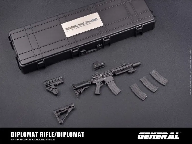 GA-005 1/6 Scale Weapon Set Metal Gun Model DIPLOMAT Automatic Rifle Toys For 12" Action Figure Dolls
GA-005 1/6 Scale Weapon Set Metal Gun Model DIPLOMAT Automatic Rifle Toys For 12" Action Figure Dolls