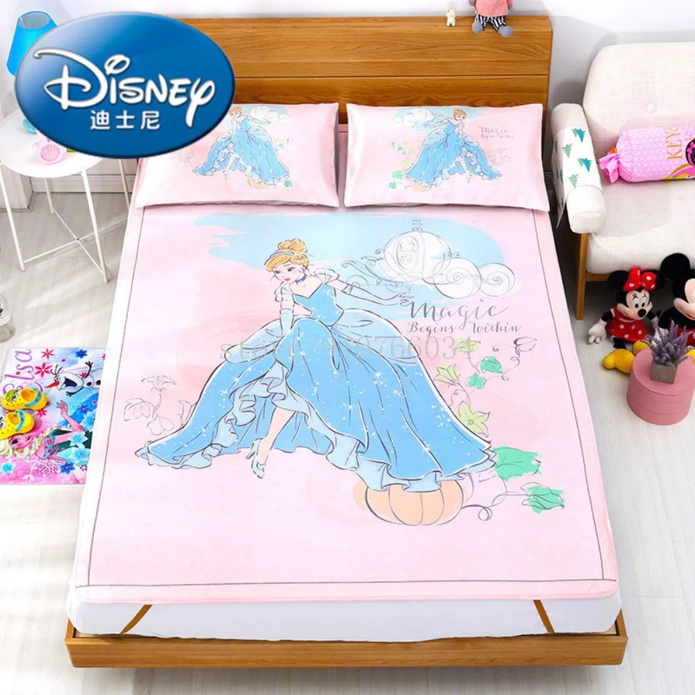 Disney Minnie Cinderella Bed Sheet Mattress Protector Cover Set Girls Cartoon Princess Summer Ice Silk Sleeping Bed Mat
Disney Minnie Cinderella Bed Sheet Mattress Protector Cover Set Girls Cartoon Princess Summer Ice Silk Sleeping Bed Mat
