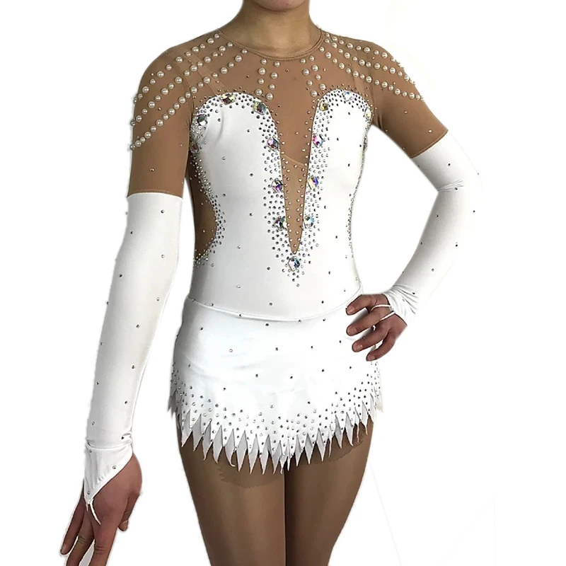 LIUHUO Figure Skating Dress Women's Girls' Ice performance Rhythmic gymnastics competition Dance Leotard Artistic Costume White
LIUHUO Figure Skating Dress Women's Girls' Ice performance Rhythmic gymnastics competition Dance Leotard Artistic Costume White