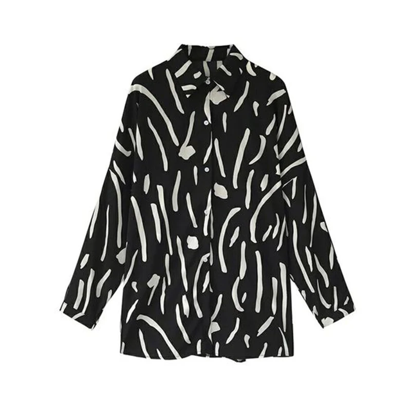 2020 Hot sell Spring & Autumn Woman Irregular Print Long Sleeve Loose Casual Shirt
2020 Hot sell Spring & Autumn Woman Irregular Print Long Sleeve Loose Casual Shirt