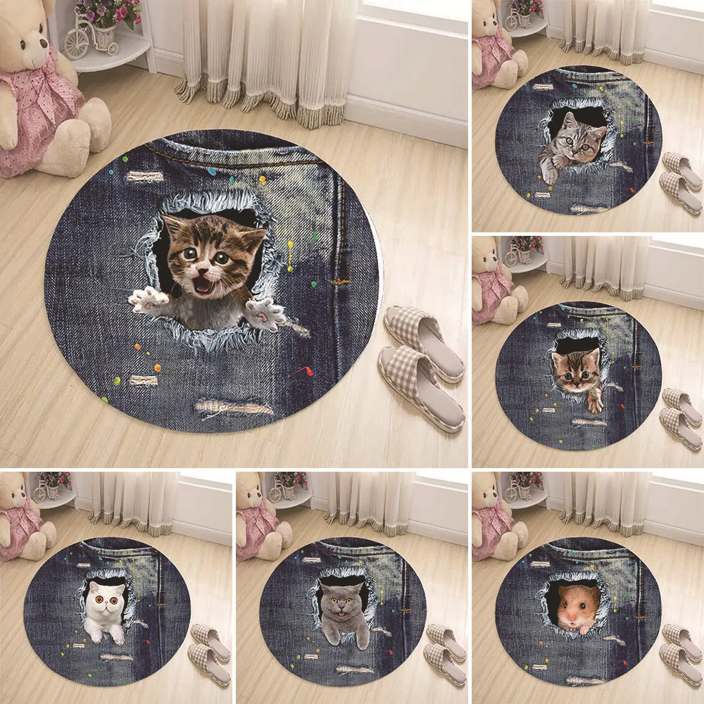 Anti-slip Round 60*60cm Cute Lucky Cat Kitchen Bathroom Carpet Flannel Living Room Floor Mats Welcome Hallway Entrance Rug Decor
Anti-slip Round 60*60cm Cute Lucky Cat Kitchen Bathroom Carpet Flannel Living Room Floor Mats Welcome Hallway Entrance Rug Decor