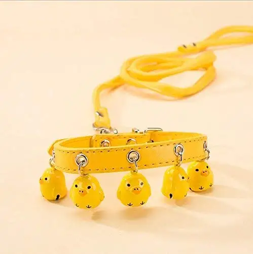 Pet PU Leather Leash Collar Set with Bells Adjustable Breakaway for Small Cat Dog Kitty Puppy Walking Training
Pet PU Leather Leash Collar Set with Bells Adjustable Breakaway for Small Cat Dog Kitty Puppy Walking Training