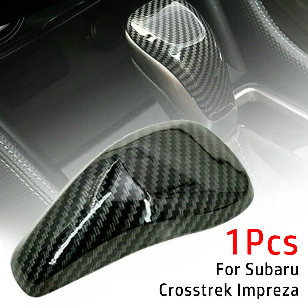 

1 Pcs Gear Shift Cap For Subaru Crosstrek Forester Impreza Carbon Fiber Gear Shift Lever Knob Cover Dry Carbon Speed Gear Shift