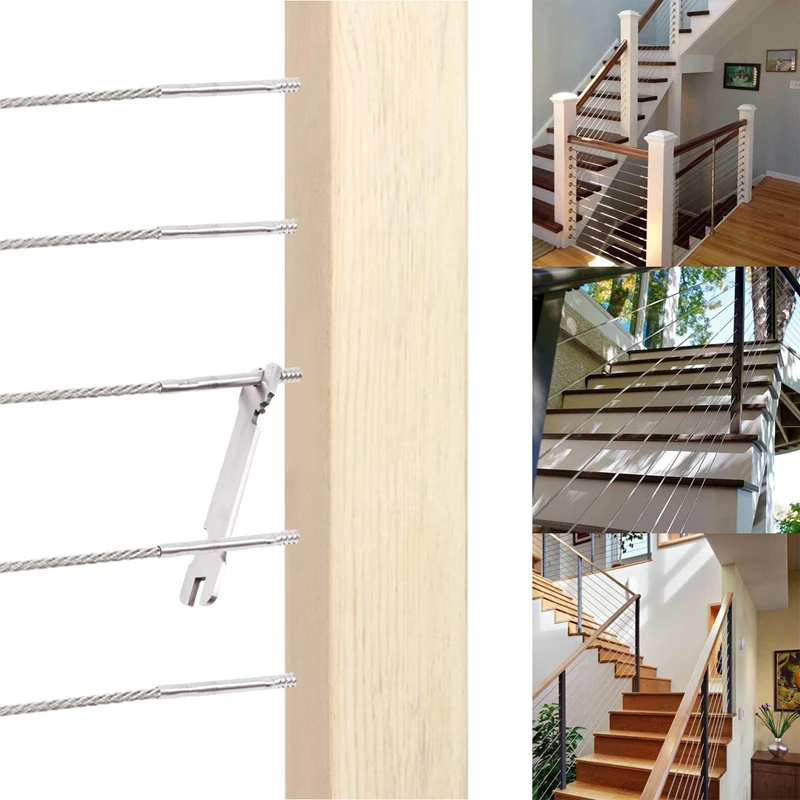 32 Pairs Left & Right Hand Thread Lag Screws for 1/8Inch Cable Railing, 316 Stainless Steel Stair Deck Railing 
32 Pairs Left & Right Hand Thread Lag Screws for 1/8Inch Cable Railing, 316 Stainless Steel Stair Deck Railing