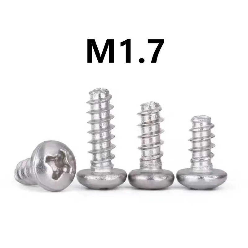 Самонарезающий винт M1.7x3/4/5/6/8 мм с никелевым покрытием и круглой головкой, 1000 шт.
Самонарезающий винт M1.7x3/4/5/6/8 мм с никелевым покрытием и круглой головкой, 1000 шт.