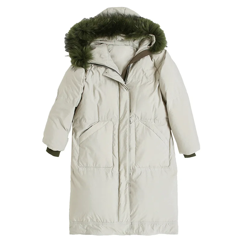 New 2021 Winter Thicken Warm Fashion Down Women's Mid-Length Raccoon Fur-Collar Coat Jacket Women Wide-waisted
New 2021 Winter Thicken Warm Fashion Down Women's Mid-Length Raccoon Fur-Collar Coat Jacket Women Wide-waisted