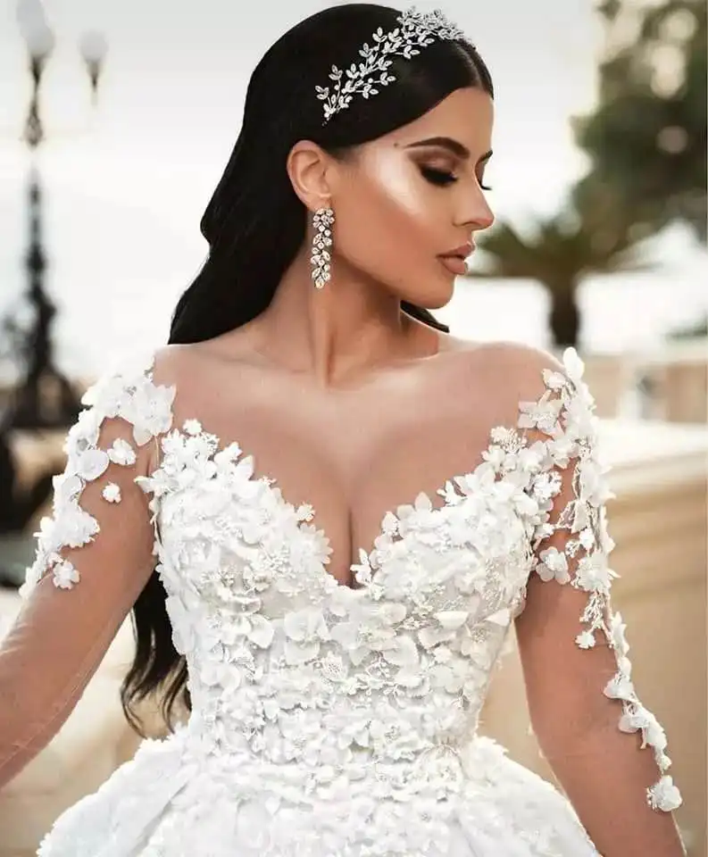 Thinyfull New Arrival Plus Size Wedding Dresses A Line Sheer Scoop Neck Bride Dresses Tulle Lace Appliques Vestido De Novia 2020
Thinyfull New Arrival Plus Size Wedding Dresses A Line Sheer Scoop Neck Bride Dresses Tulle Lace Appliques Vestido De Novia 2020