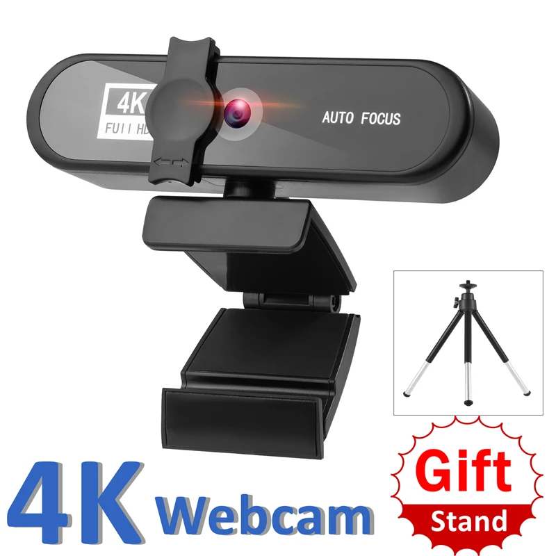 4K Webcam Full HD 1080P Web Camera For PC Computer Laptop Video Record Autofocus Lens 8MP Webcam With Microphone Privacy Cover
4K Webcam Full HD 1080P Web Camera For PC Computer Laptop Video Record Autofocus Lens 8MP Webcam With Microphone Privacy Cover