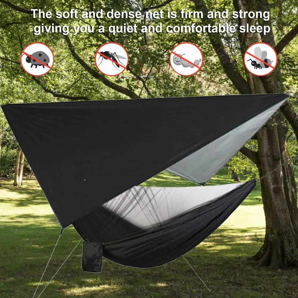 Outdoor Hammock Set Waterproof Sunshade Awning Tent with Mosquito Net Portable Camping Nylon Hammock Garden Supplies
Outdoor Hammock Set Waterproof Sunshade Awning Tent with Mosquito Net Portable Camping Nylon Hammock Garden Supplies