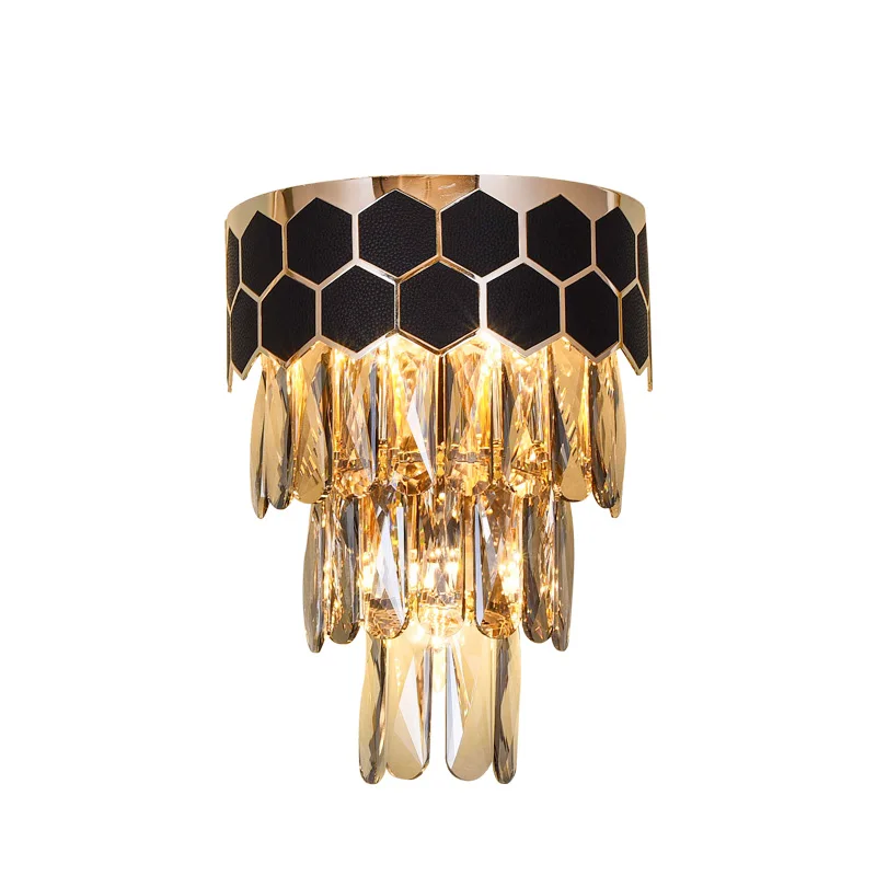 Light luxury wall lamp post modern living room background wall bedroom bedside aisle creative crystal wall lamp
Light luxury wall lamp post modern living room background wall bedroom bedside aisle creative crystal wall lamp