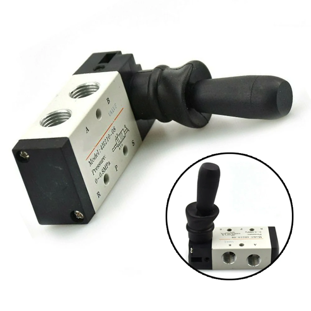 Hand Air Valve Lever Pneumatic 5 Port 2 Position 1/4In 1/4Inch 1/4Inches 
Hand Air Valve Lever Pneumatic 5 Port 2 Position 1/4In 1/4Inch 1/4Inches