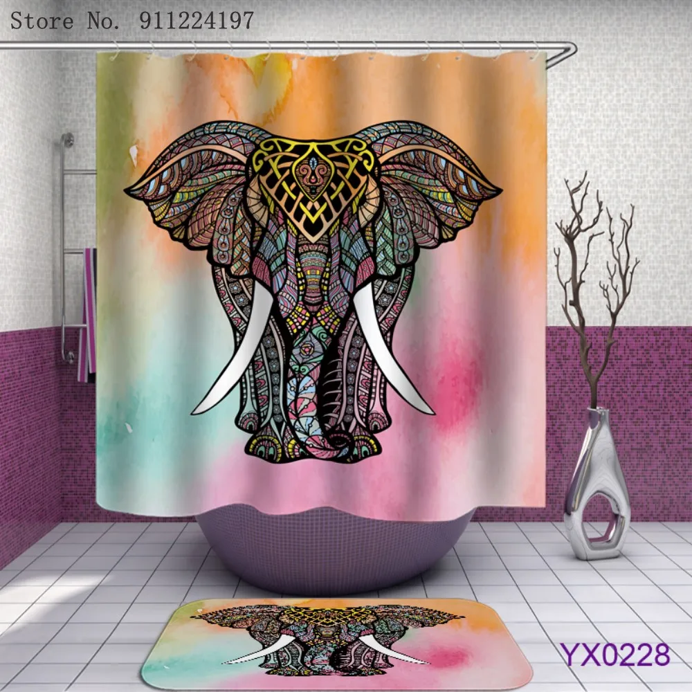 3d Printed Bathroom Shower Curtains Washable Waterproof Polyester Bathroom 2-Piece Set Animal Bath Mat Non-Slip Floor Carpet
3d Printed Bathroom Shower Curtains Washable Waterproof Polyester Bathroom 2-Piece Set Animal Bath Mat Non-Slip Floor Carpet