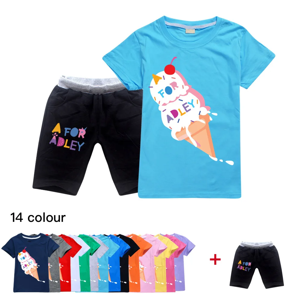 A for Adley Sports Suit Boy Girl Cartoon Summer T-shirt Shorts Suit Tees Short-sleeved Top Kids Cartoon Clothes Suit Baby Tops 
A for Adley Sports Suit Boy Girl Cartoon Summer T-shirt Shorts Suit Tees Short-sleeved Top Kids Cartoon Clothes Suit Baby Tops