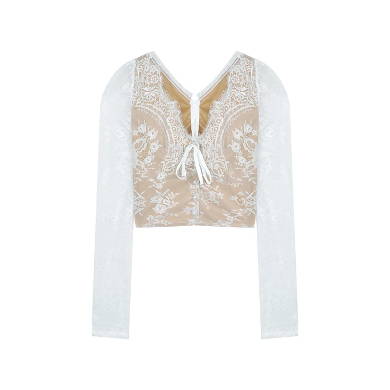 Autumn Winter Womens Tops and Blouses Long Sleeve V-neck Lace Trim Single Breasted Korean Chic Ladies Blusas Vintage Vestidos
Autumn Winter Womens Tops and Blouses Long Sleeve V-neck Lace Trim Single Breasted Korean Chic Ladies Blusas Vintage Vestidos