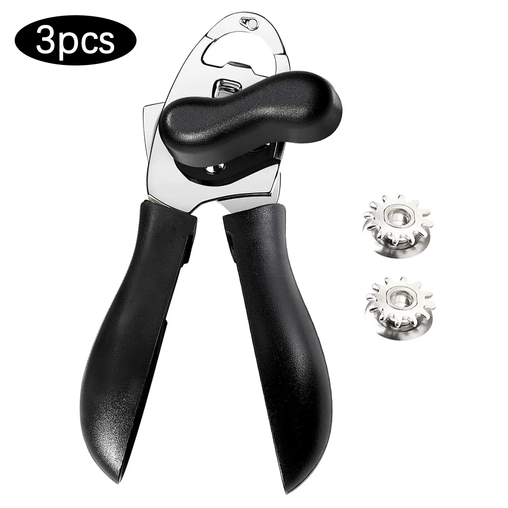 3PCS High Quality Multifunction Manual Stainless Steel Can Opener Tin Jar Bottle Caps Openers With Non Slip Handle Turning Knob
3PCS High Quality Multifunction Manual Stainless Steel Can Opener Tin Jar Bottle Caps Openers With Non Slip Handle Turning Knob