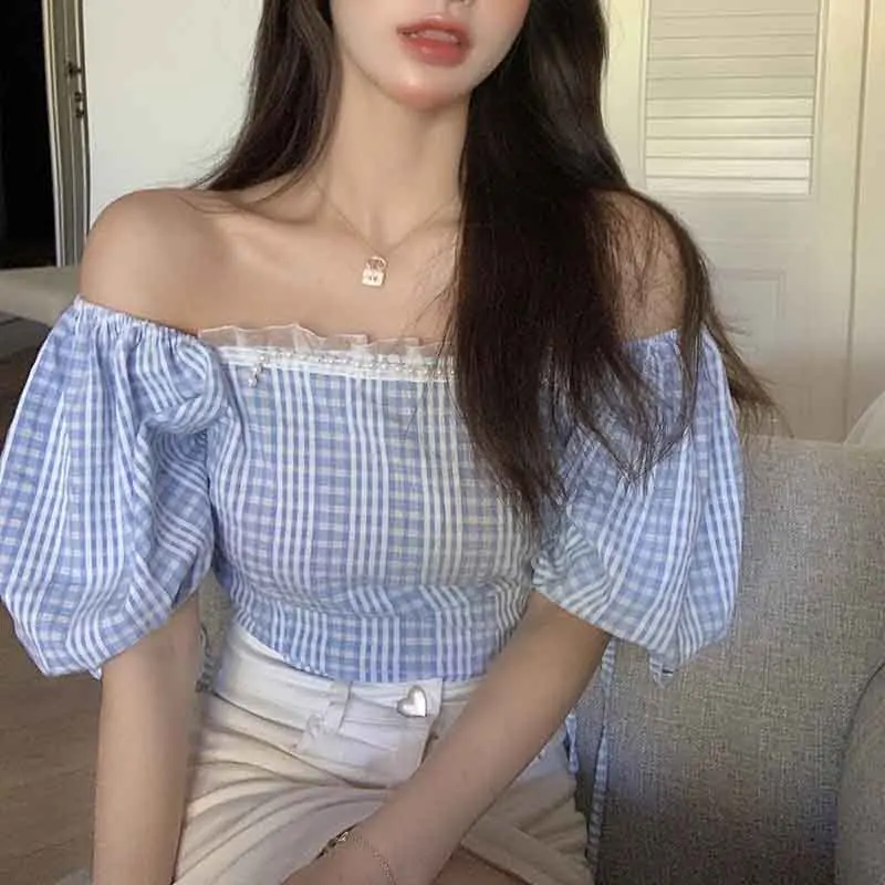 Новая французская популярная офисная Повседневная рубашка HziriP с пышными рукавами, женские летние повседневные Модные нежные рубашки со ск... 
Новая французская популярная офисная Повседневная рубашка HziriP с пышными рукавами, женские летние повседневные Модные нежные рубашки со ск...