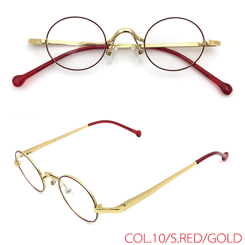 Zerosun Oval Eyeglasses Men Women Small Glasses Frame Man for High Prescription Nerd Spectacles Gold Grey Eyeglass Men's | Аксессуары