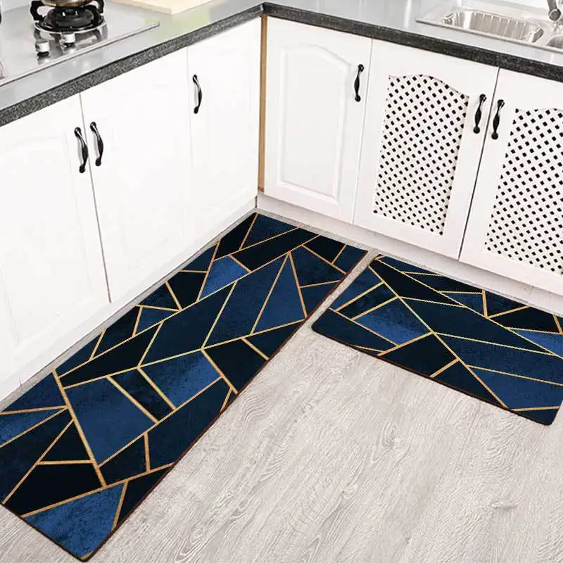 Modern Geometric Lines Dark Blue Black Kitchen Mat Combination Entry Mat Bedroom Long Non-slip Bedside Blanket
Modern Geometric Lines Dark Blue Black Kitchen Mat Combination Entry Mat Bedroom Long Non-slip Bedside Blanket