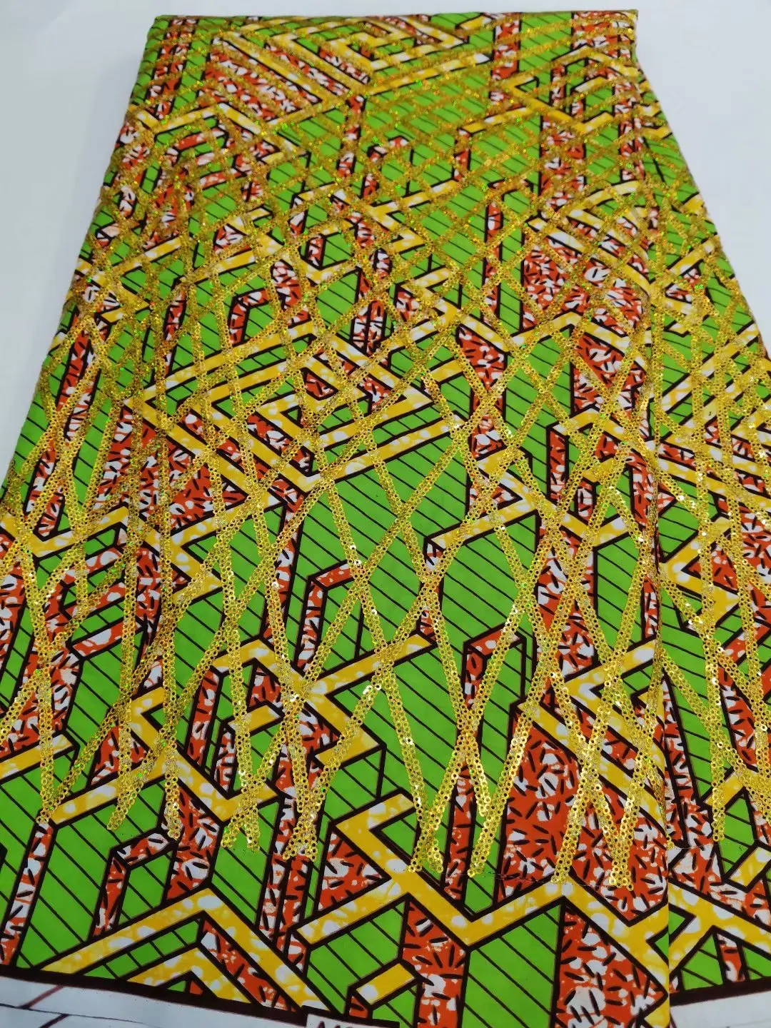 High Quality 100% Cotton African Sequinse Wax Fabric Wax Prints Fabrics Ankara Materials 6Yards Tissu Sewing For Lady Dress
High Quality 100% Cotton African Sequinse Wax Fabric Wax Prints Fabrics Ankara Materials 6Yards Tissu Sewing For Lady Dress