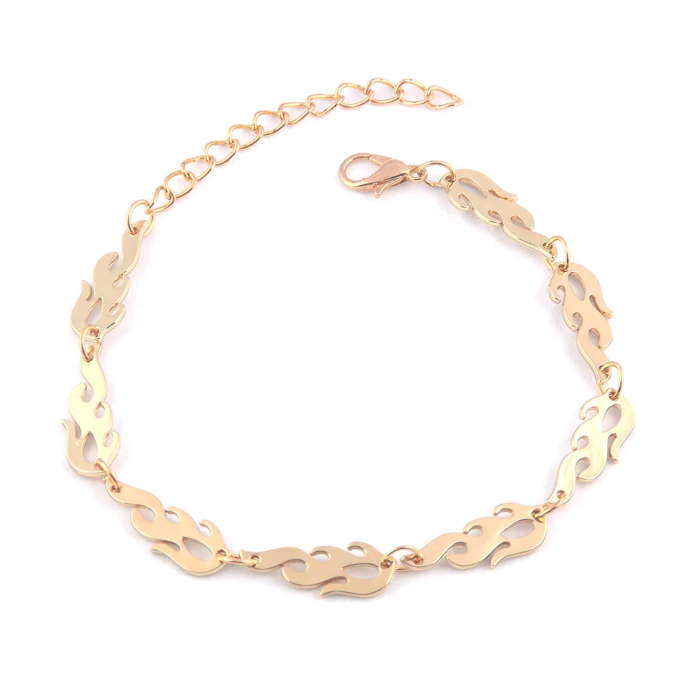 New Punk Couple Flame Bracelet Hip Hop Harajuku Unisex Chain 2 Colors Charm Bracelets for Men Women Valentine's Day Jewelry Gift
New Punk Couple Flame Bracelet Hip Hop Harajuku Unisex Chain 2 Colors Charm Bracelets for Men Women Valentine's Day Jewelry Gift