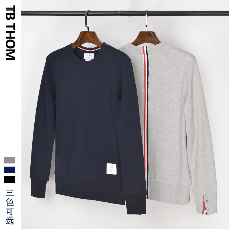 men's TB THOM o-neck sweatshirts with Braided tape pure cotton autumn casual hoodies men gray black dark blue
men's TB THOM o-neck sweatshirts with Braided tape pure cotton autumn casual hoodies men gray black dark blue