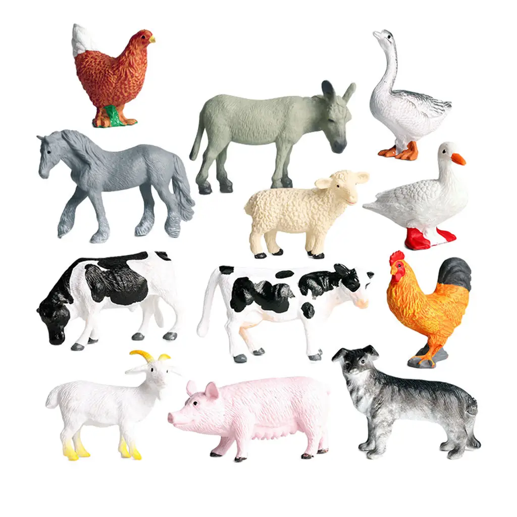 12 Pieces Toy Animals Play Set Mini Animal Figures Farm Animals Toys Set Cake Toppers for Kids Boys Girls Gift
12 Pieces Toy Animals Play Set Mini Animal Figures Farm Animals Toys Set Cake Toppers for Kids Boys Girls Gift