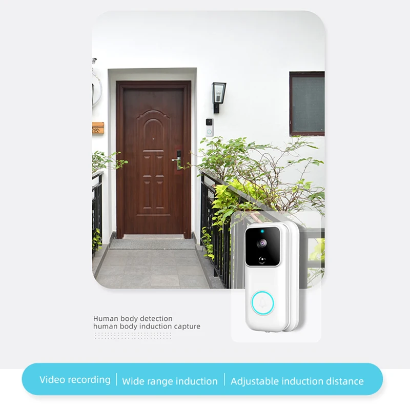 WiFi Wireless Video Doorbell Smart Home FIR Alarm IR Night Vision Smart Phone Door Ring Intercom Security Camera Bell Tuya APP
WiFi Wireless Video Doorbell Smart Home FIR Alarm IR Night Vision Smart Phone Door Ring Intercom Security Camera Bell Tuya APP