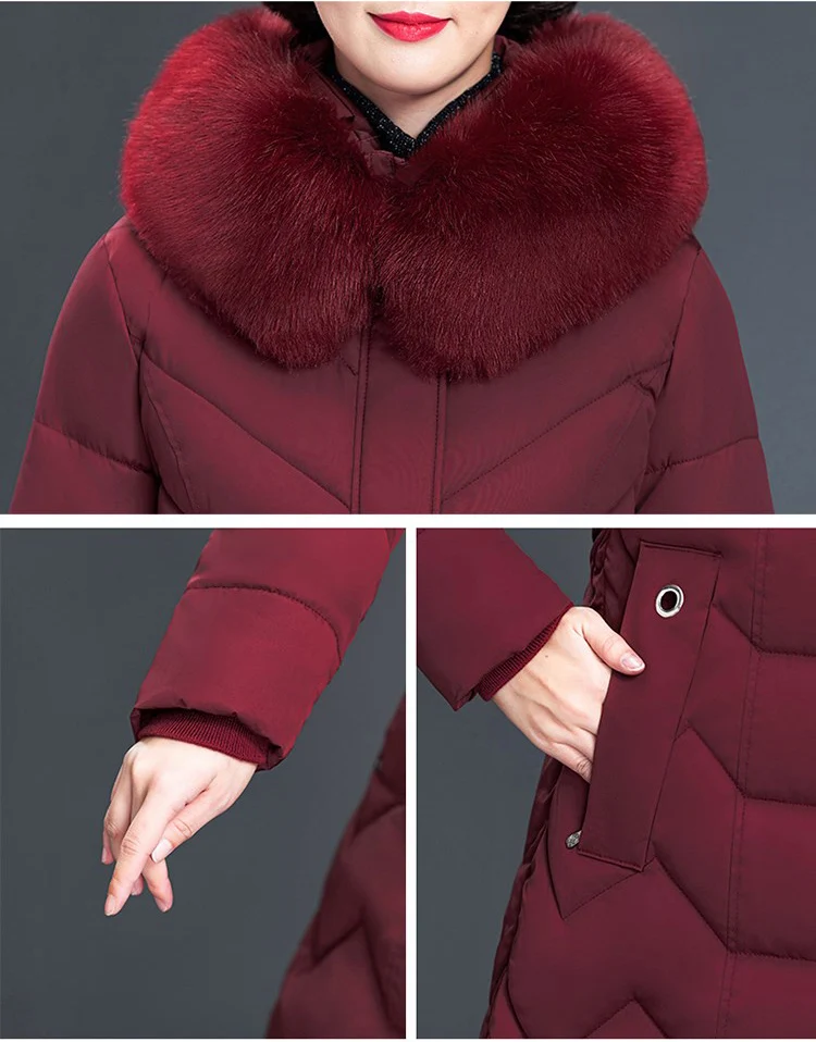 Plus Size XL-6XL Women Winter Jacket 2019 New Hooded Fur Collar Down Cotton Jacket Coat Female Warm Thicken Parkas Outwear
Plus Size XL-6XL Women Winter Jacket 2019 New Hooded Fur Collar Down Cotton Jacket Coat Female Warm Thicken Parkas Outwear