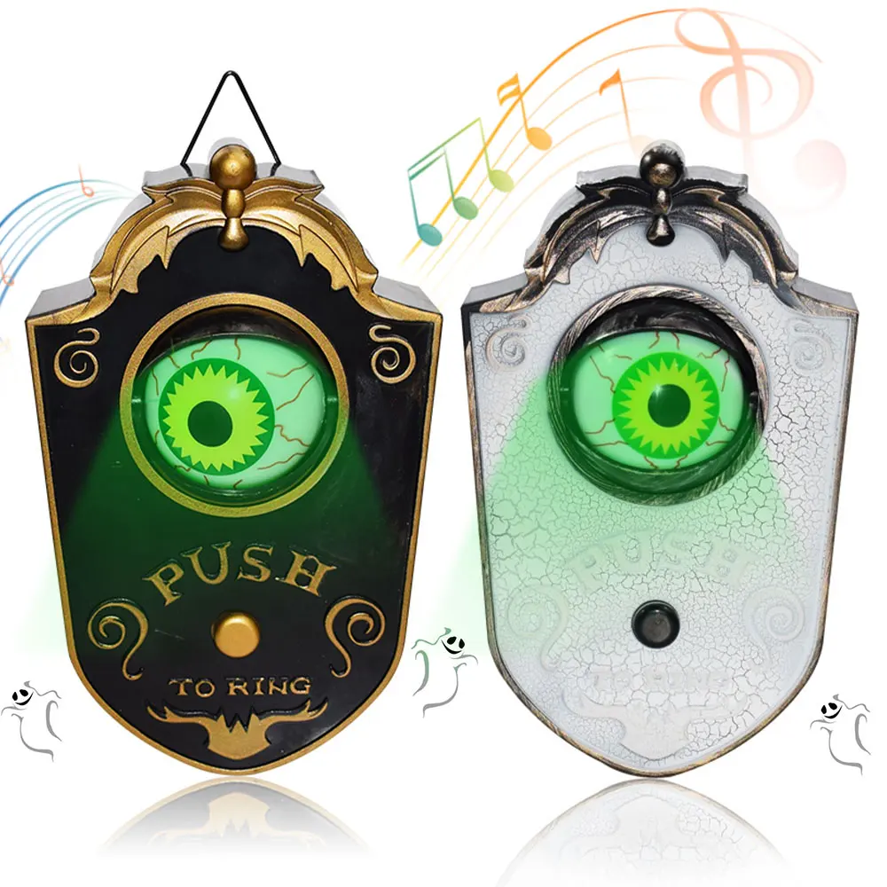 Rotating Eyes Bell Decor Scary Light Up Witch Toy Halloween for Party Haunted Outside House Prop Door Bell Animated Eyeball Door
Rotating Eyes Bell Decor Scary Light Up Witch Toy Halloween for Party Haunted Outside House Prop Door Bell Animated Eyeball Door