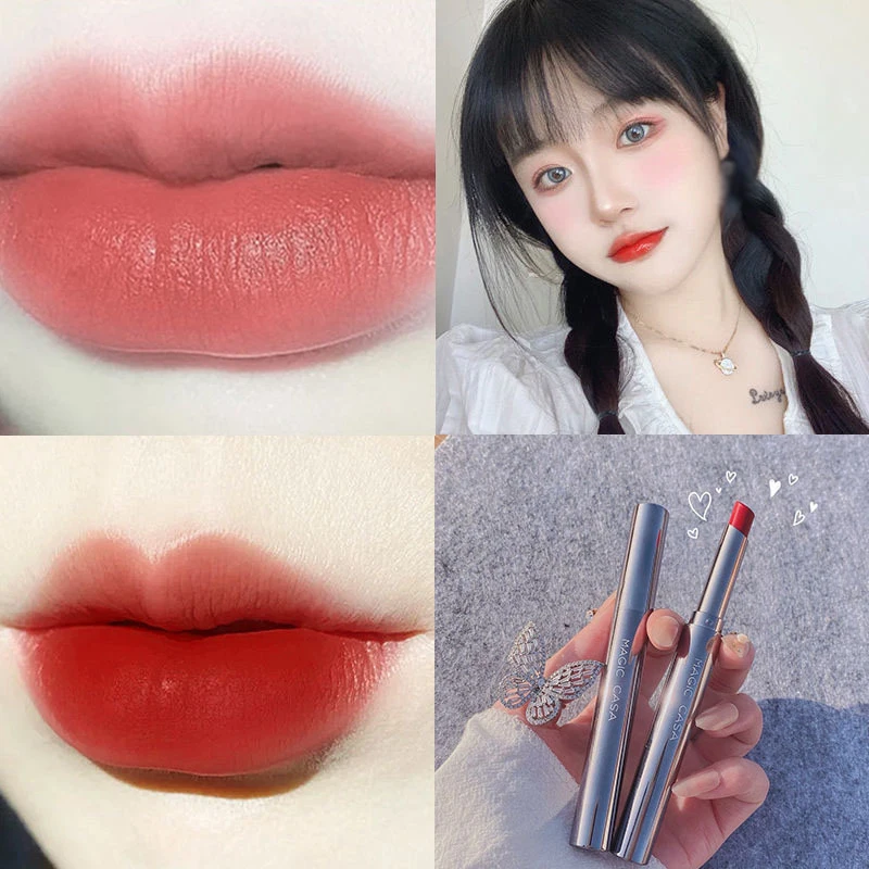 6 Colors Waterproof Velvet Matte Lipstick Long Lasting Sexy Red Lip Matte Nonstick Lipstick Matte Silver Tube Lipstick Makeup 
6 Colors Waterproof Velvet Matte Lipstick Long Lasting Sexy Red Lip Matte Nonstick Lipstick Matte Silver Tube Lipstick Makeup