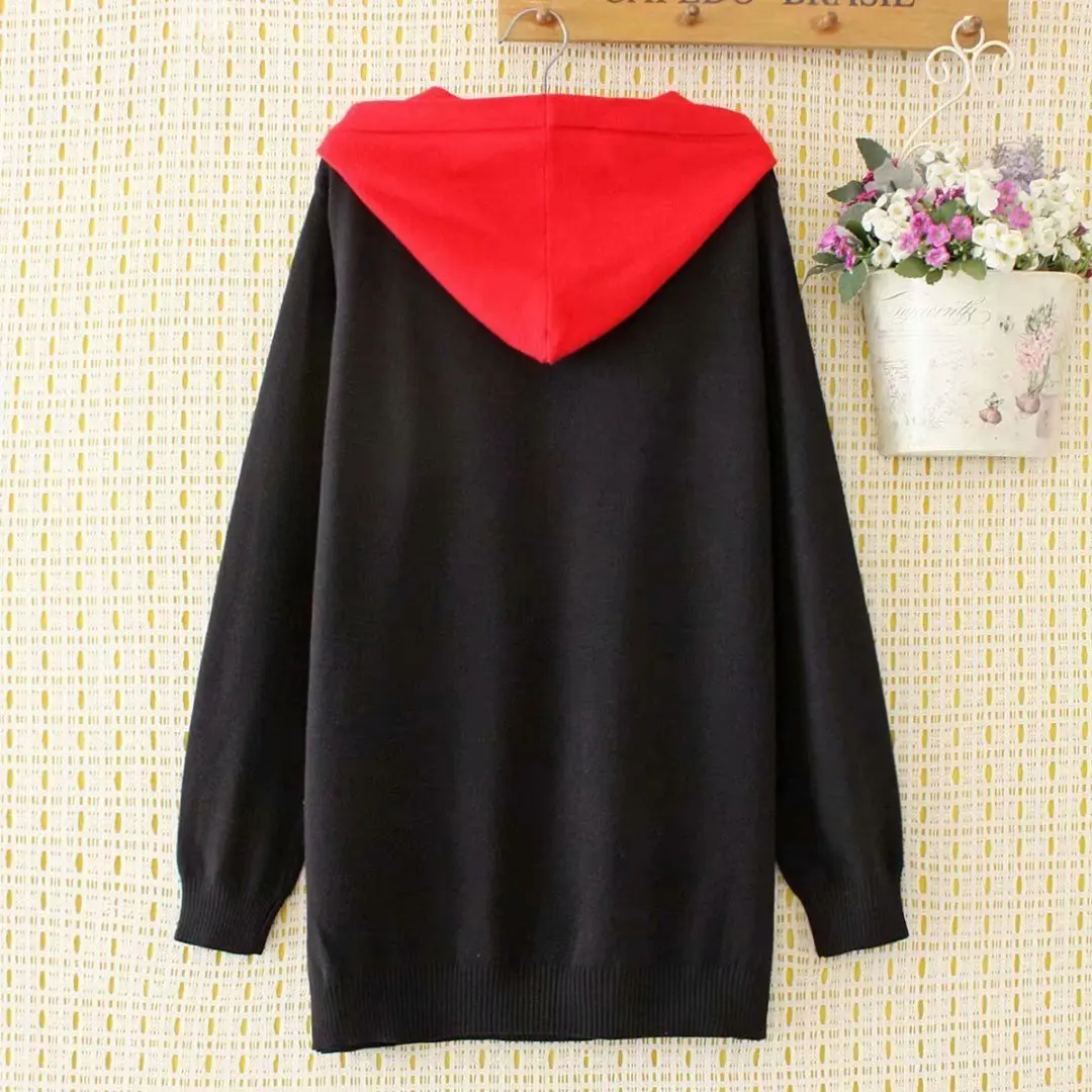 Plus Size Women Hooded Sweater Chic Jumper Spring/Autumn Warm Cute Deer Pattern Pullover Bottoming Knitted Tops Fashion XXL/4XL
Plus Size Women Hooded Sweater Chic Jumper Spring/Autumn Warm Cute Deer Pattern Pullover Bottoming Knitted Tops Fashion XXL/4XL