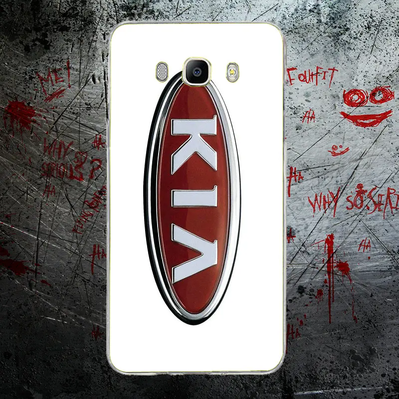 Модный логотип Kia корейский автомобильный бренд для Coque Samsung Galaxy J1 J2 J3 J5 J7 A3 A5 A7 2016