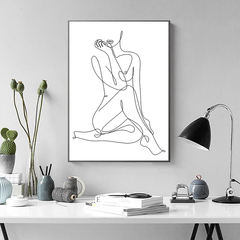 Modern Sexy Lady Body Line Art Painting Yoga Canvas Poster Abstract Line Painting Frame Print Painting Living Room Decoration
Modern Sexy Lady Body Line Art Painting Yoga Canvas Poster Abstract Line Painting Frame Print Painting Living Room Decoration