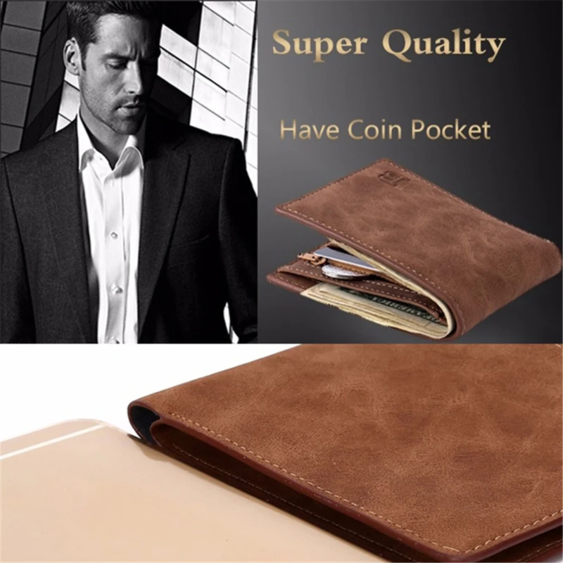 Vintage Men Pu Leather Wallet Short Slim Male Purses Money Credit Card Holders Men Wallet Money Bag
Vintage Men Pu Leather Wallet Short Slim Male Purses Money Credit Card Holders Men Wallet Money Bag