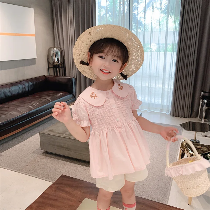 2021 Girls Lapel Embroidered Short Sleeve Princess Dress Children's Clothing Wholesale Kids Dress
2021 Girls Lapel Embroidered Short Sleeve Princess Dress Children's Clothing Wholesale Kids Dress